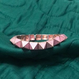 Pink & gold triangle bracelet FREE w/ $50 purchase